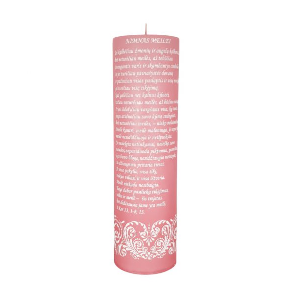 Žvakė "Himnas meilei" 1 Kor 13, 1-8; 13.